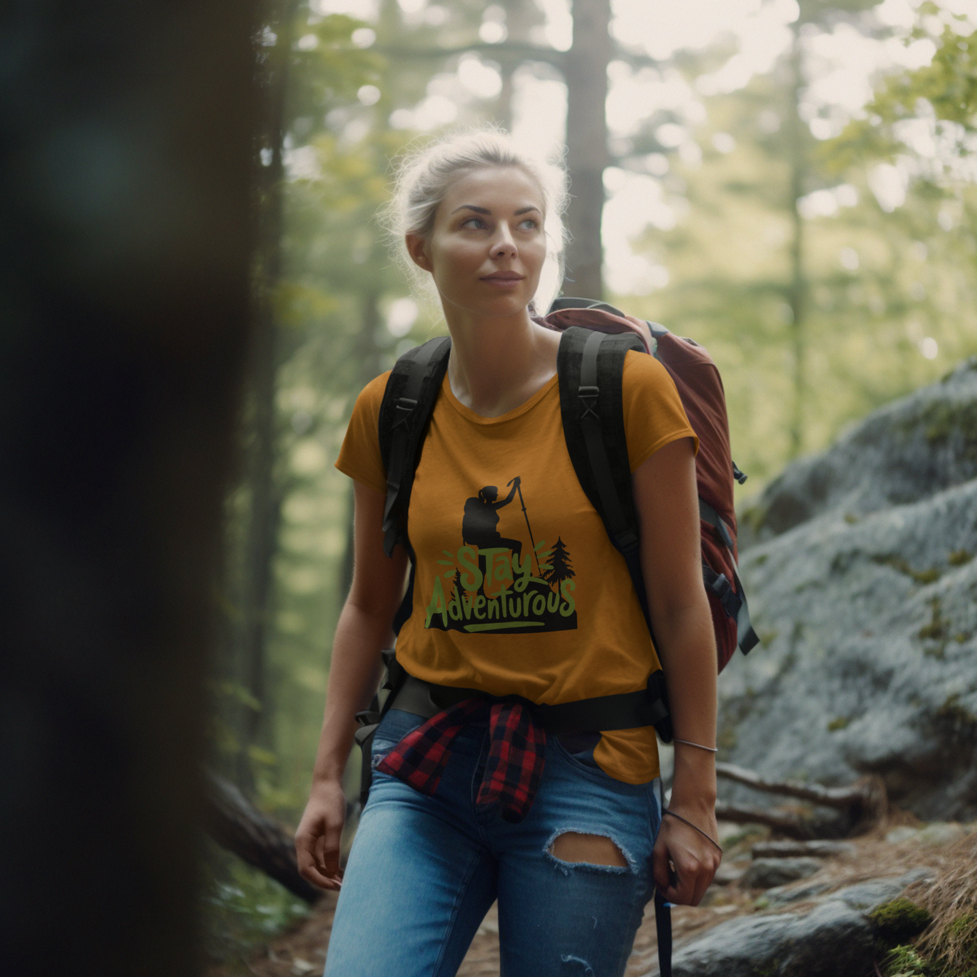 Unisex Stay Adventurous Cotton T-Shirt