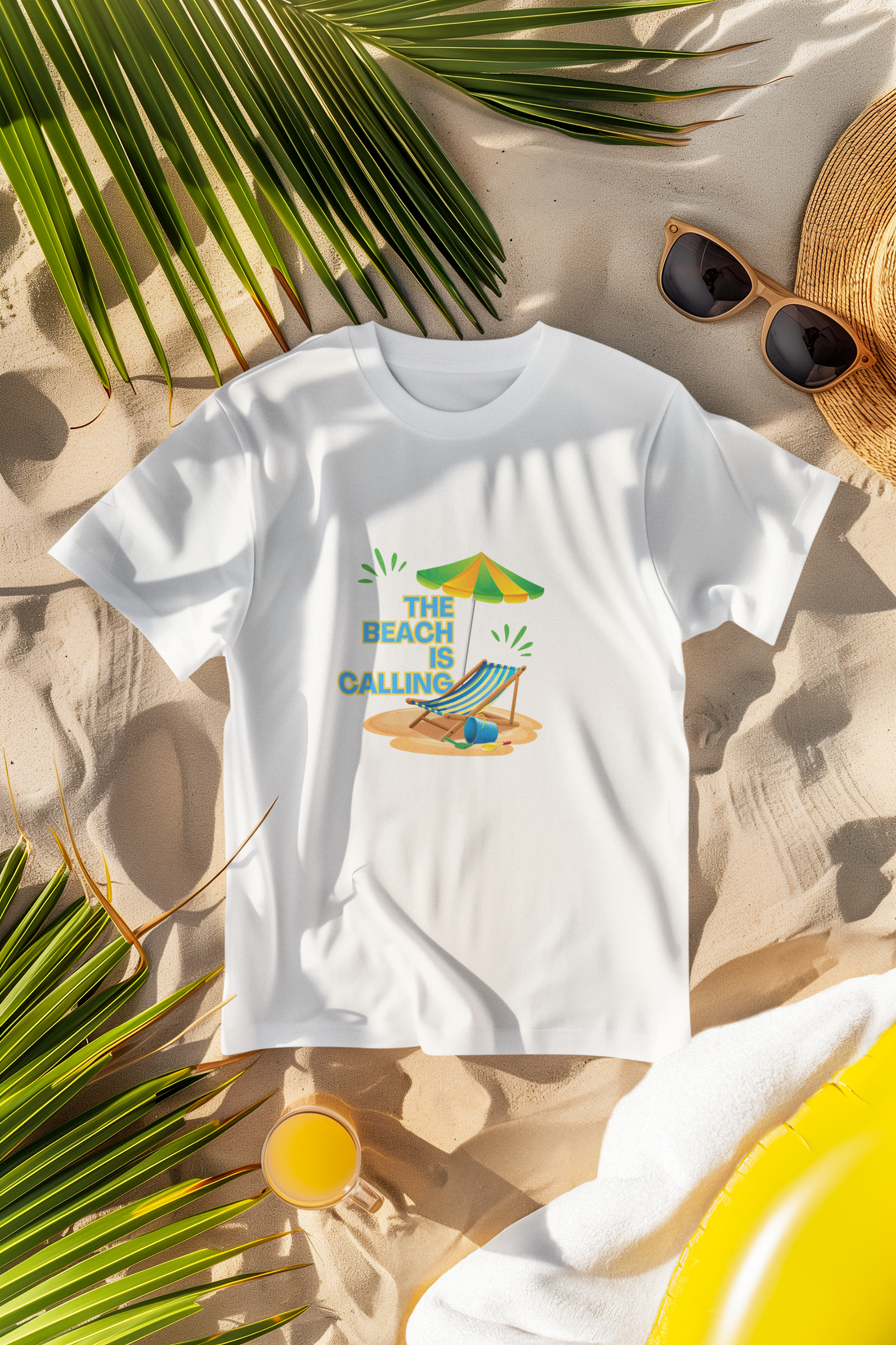 Unisex The Beach Is Calling Cotton T-Shirt