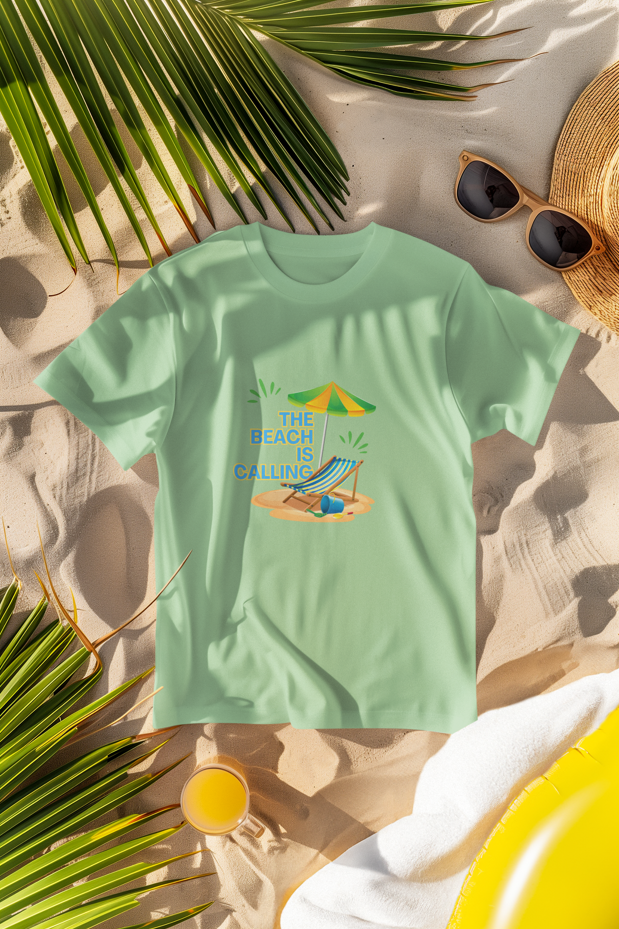 Unisex The Beach Is Calling Cotton T-Shirt