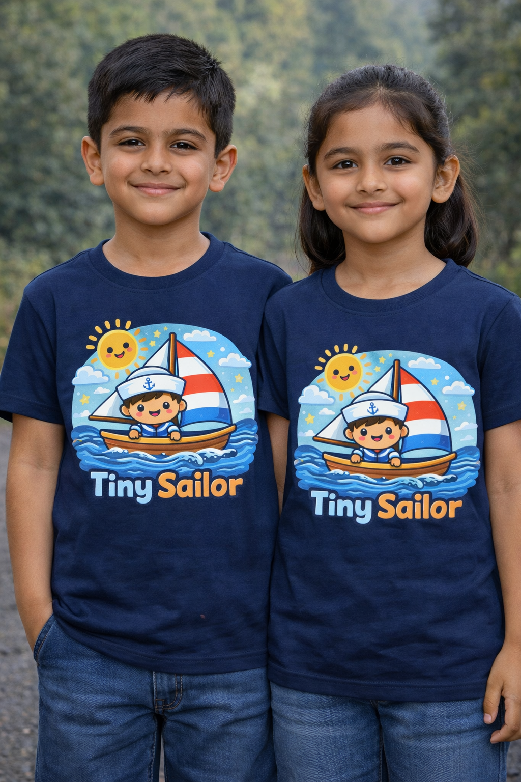 Tiny Sailor Kids Beach Cruise Vacation Traval T Shirt Adventure Hiking Camping Camper Van Beach Cruise Vacation Road Trip Wildlife Safari Wanderlust Explorer Nature Lover Mountain Outdoor Adventure Travel Vacation Camping Campfire Graphic Quote T shirt