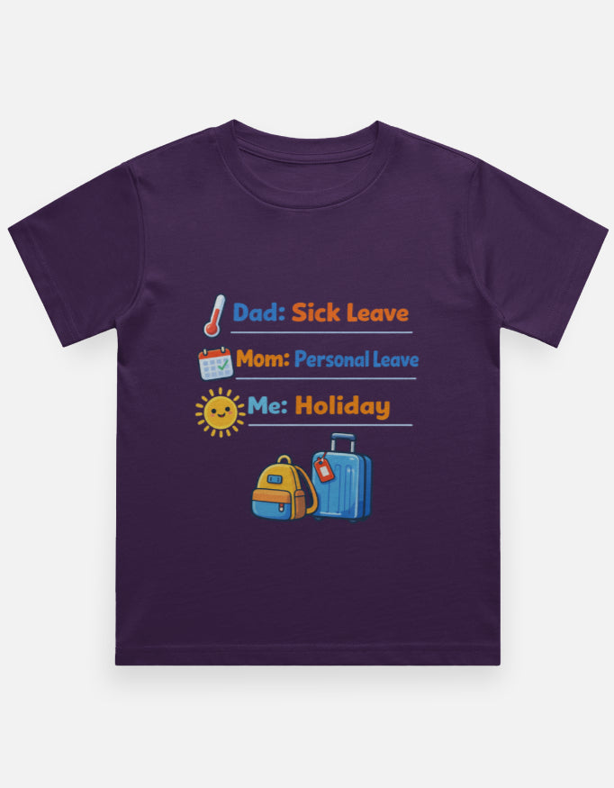Adhoc Vacation Kids Funny Travel T Shirt Purple Adventure Hiking Camping Camper Van Beach Cruise Vacation Road Trip Wildlife Safari Wanderlust Explorer Nature Lover Mountain Outdoor Adventure Travel Vacation Camping Campfire Graphic Quote T shirt