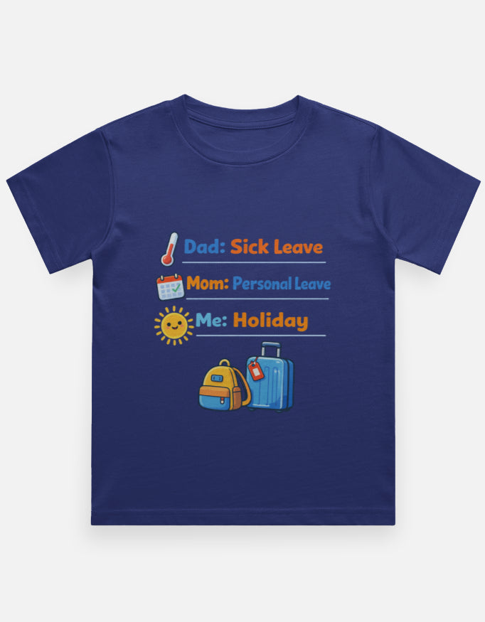 Adhoc Vacation Kids Funny Travel T Shirt Royal Blue Adventure Hiking Camping Camper Van Beach Cruise Vacation Road Trip Wildlife Safari Wanderlust Explorer Nature Lover Mountain Outdoor Adventure Travel Vacation Camping Campfire Graphic Quote T shirt