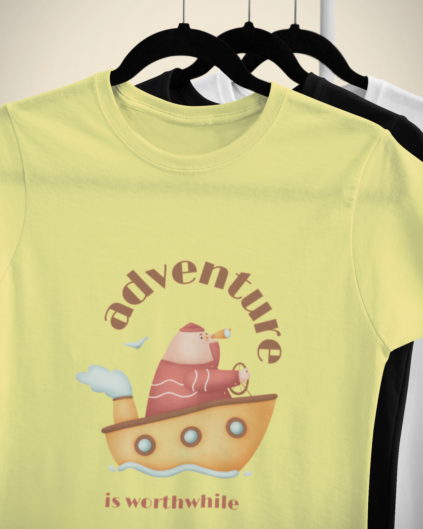 Unisex Adventure is Worthwhile Cotton T shirt