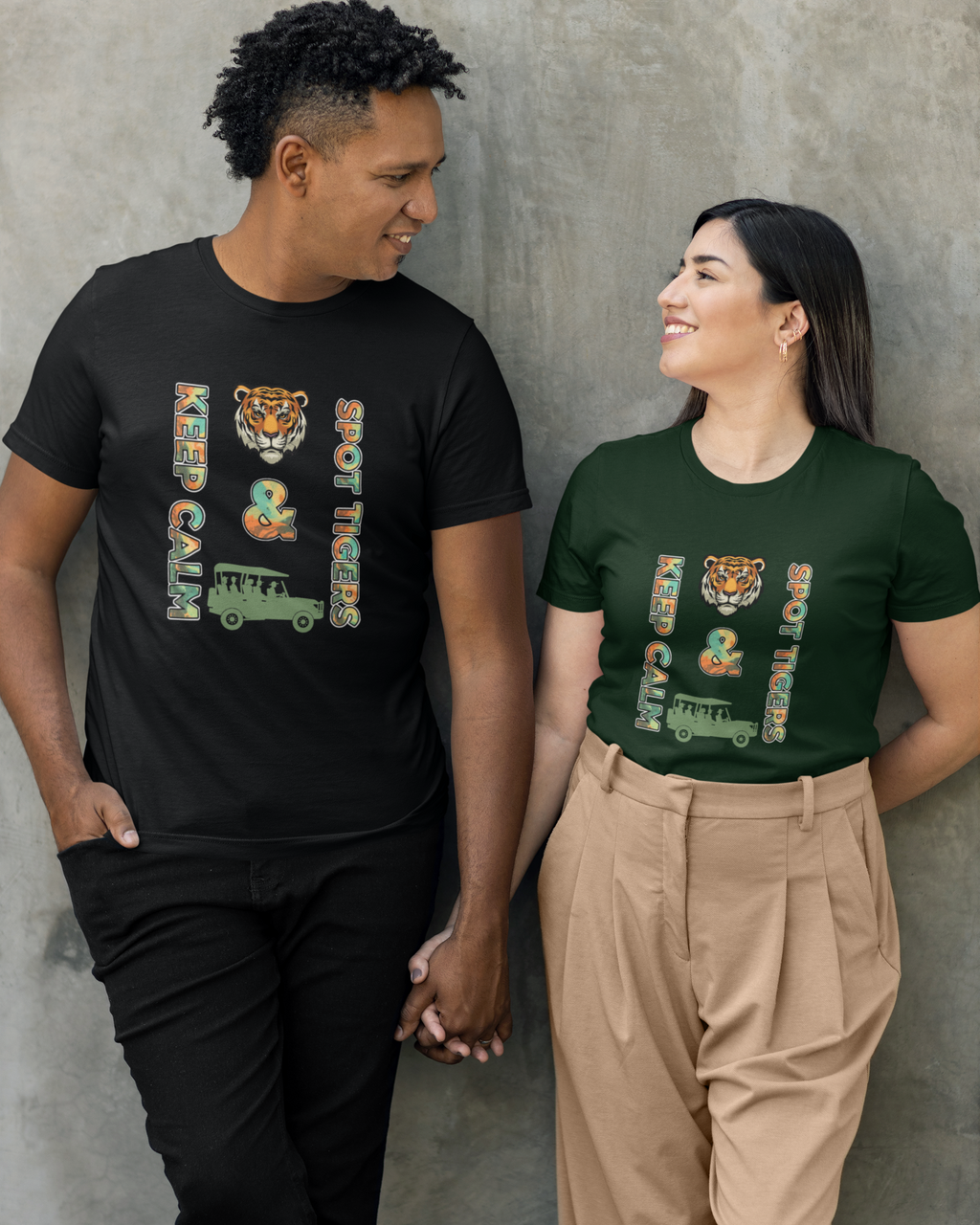 Unisex Safari Find Tigers Cotton T-Shirt