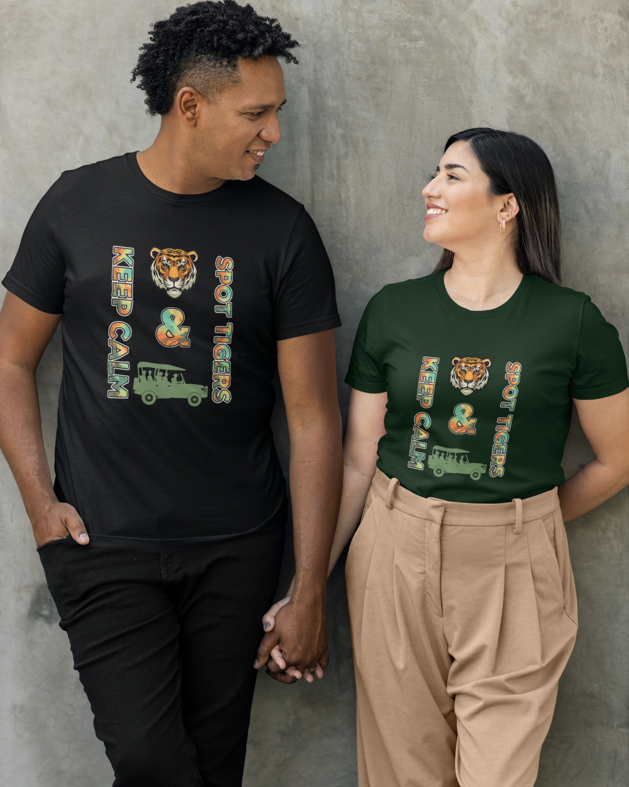 Unisex Safari Find Tigers Cotton T-Shirt