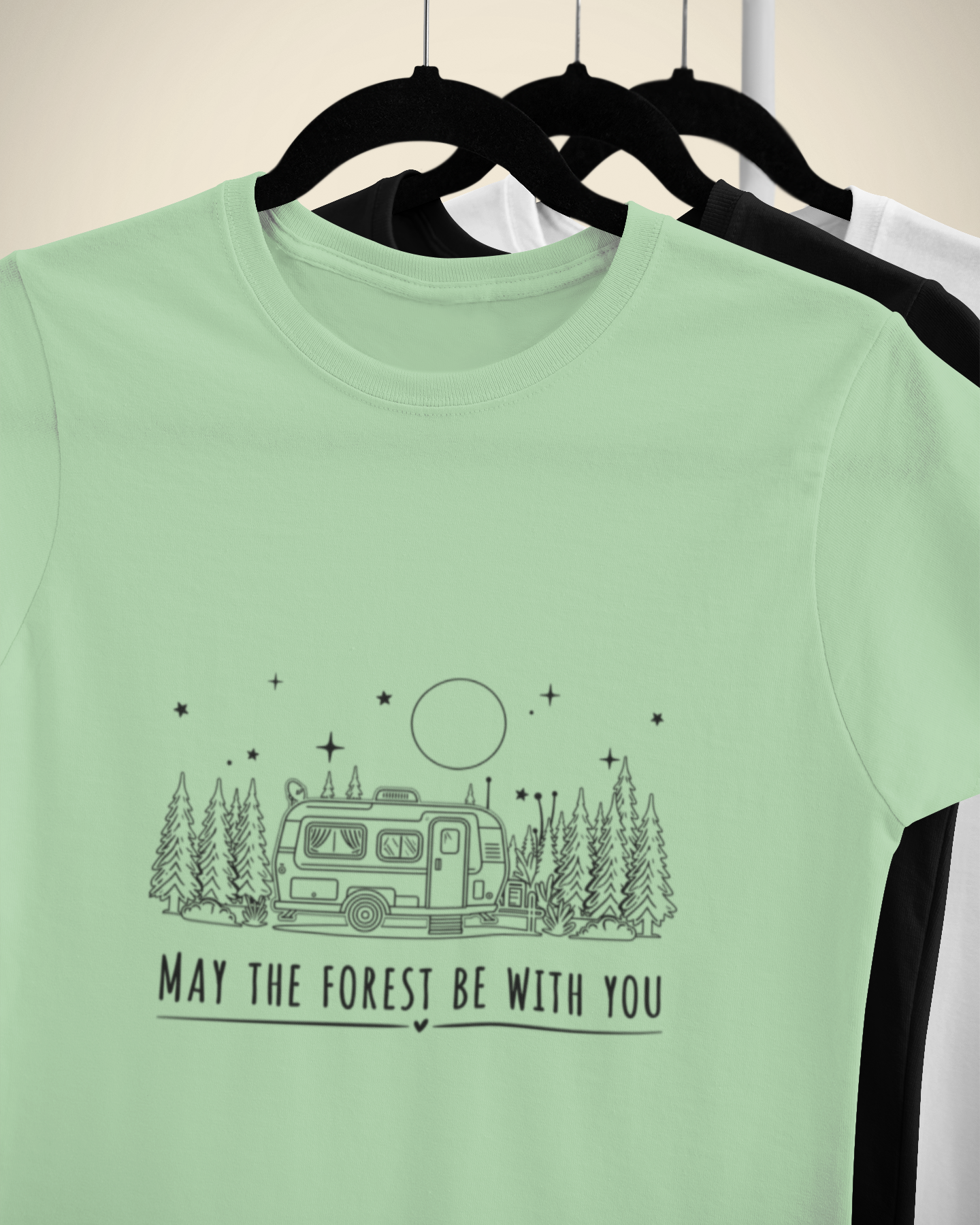 Unisex May the forest be with you Traveler Cotton T-Shirt