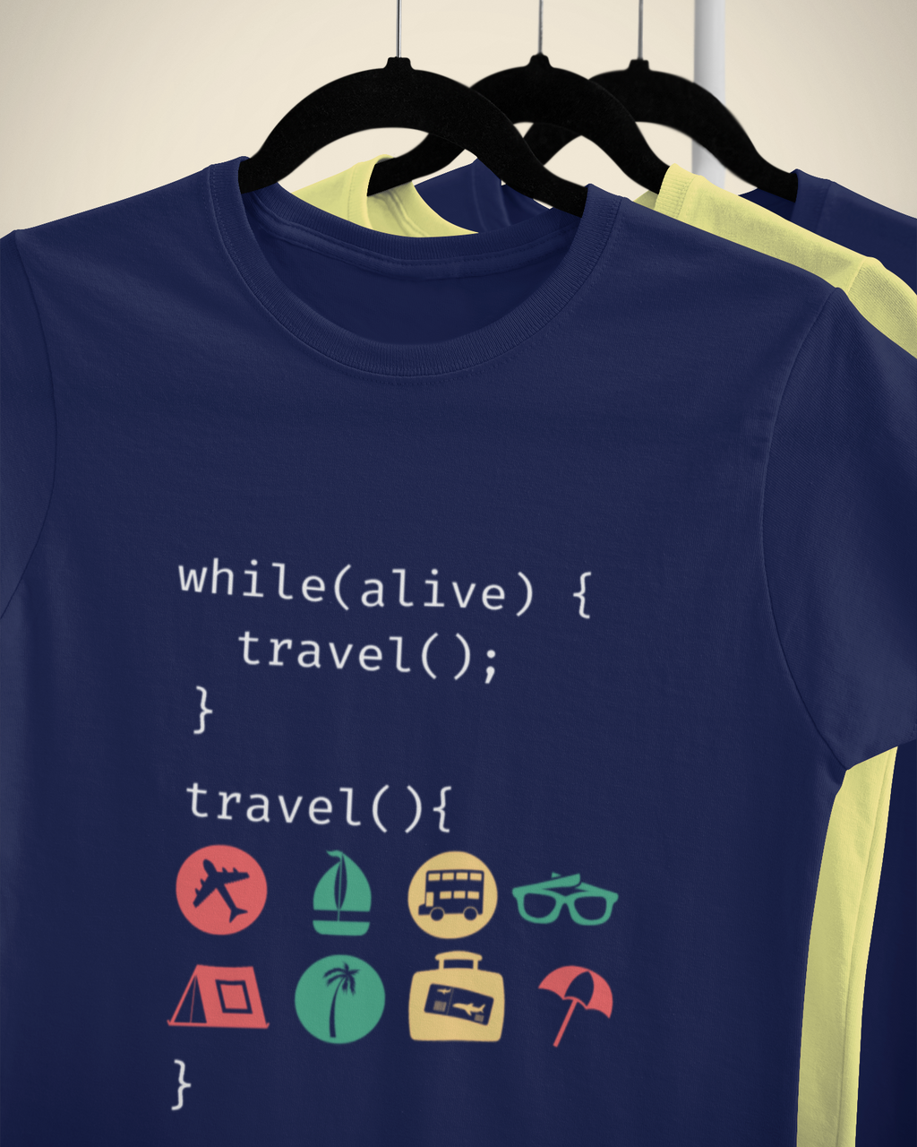 Unisex Geek Traveler Cotton T-Shirt