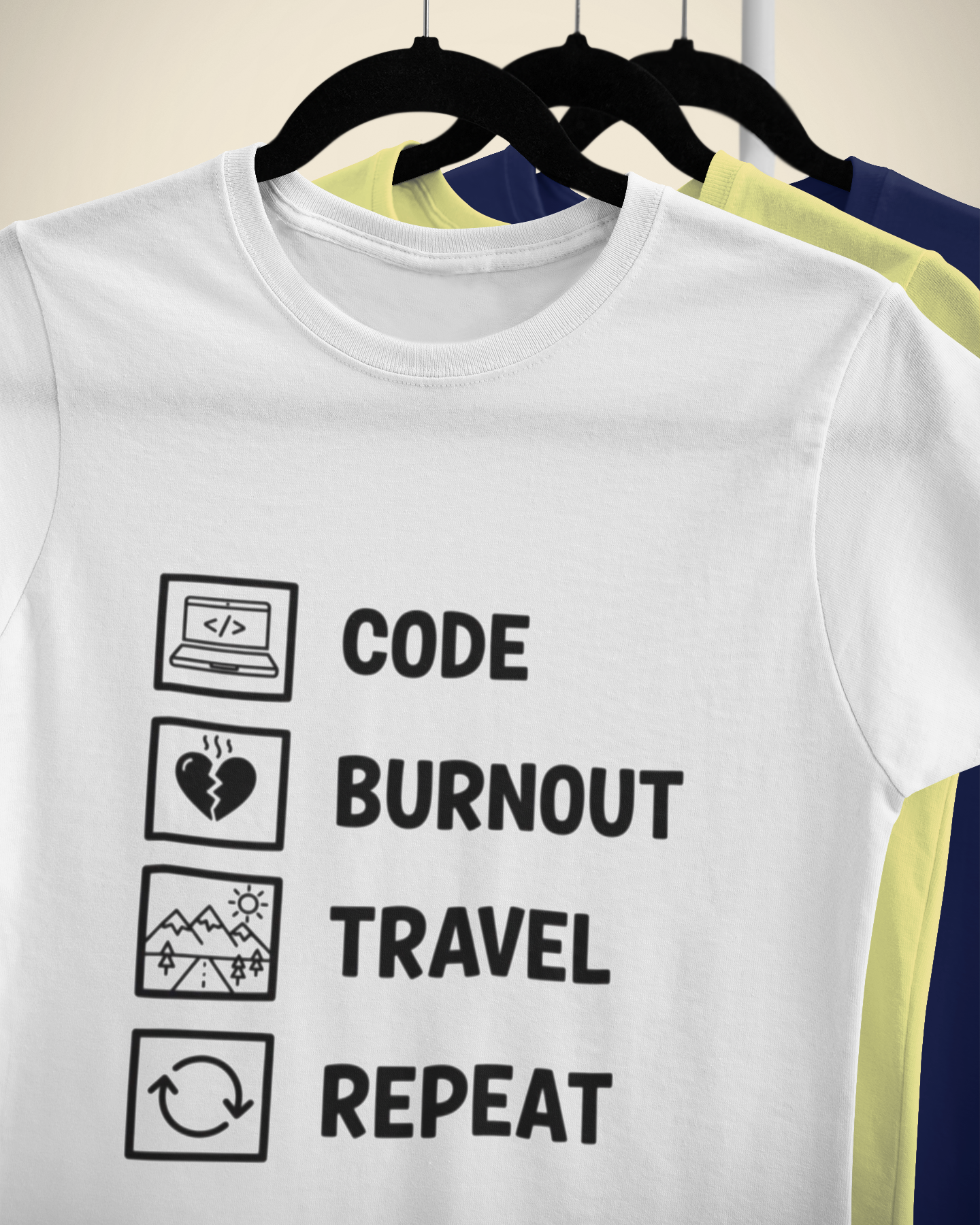 Unisex Geek Burnout Traveler Cotton T-Shirt
