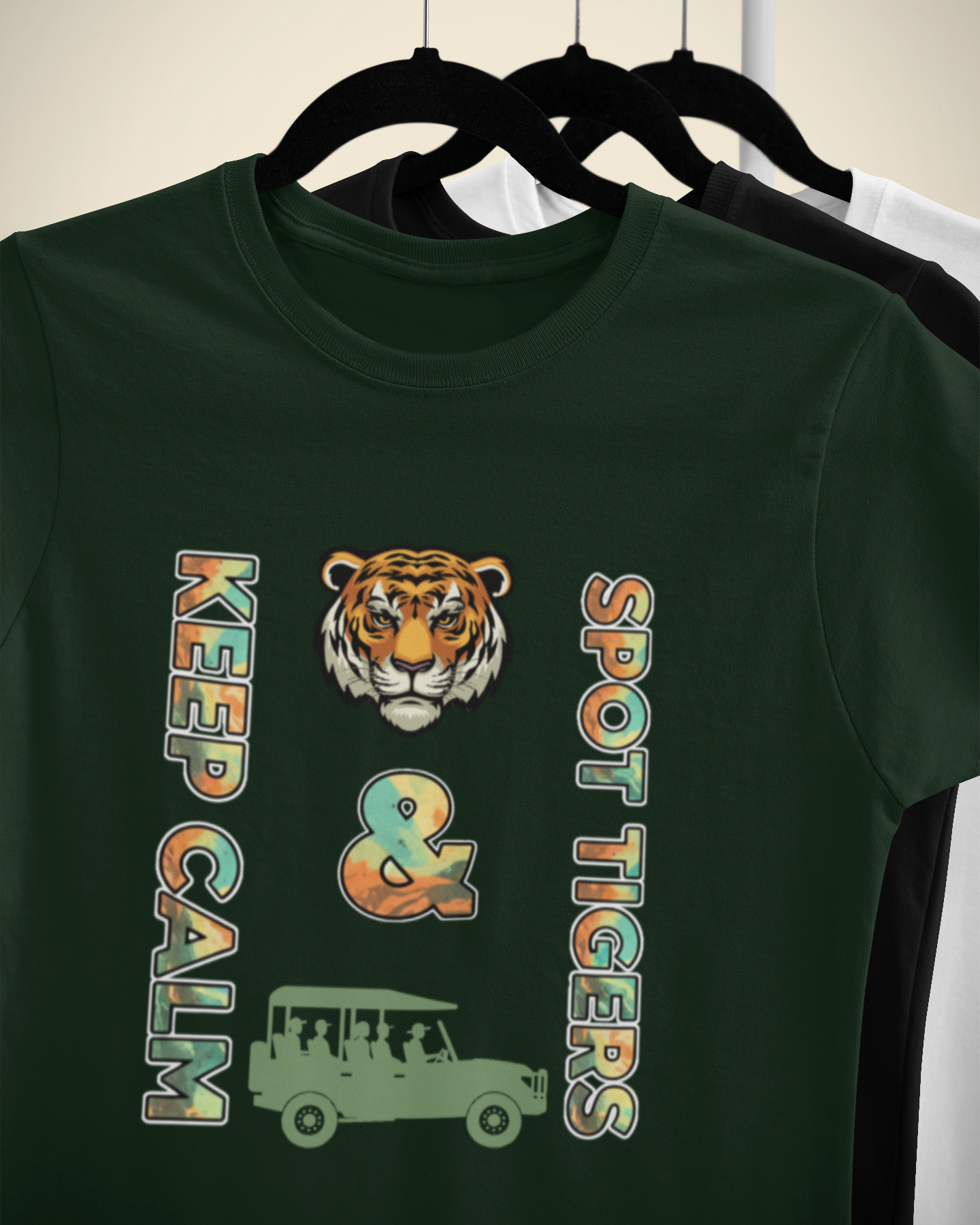 Unisex Safari Find Tigers Cotton T-Shirt