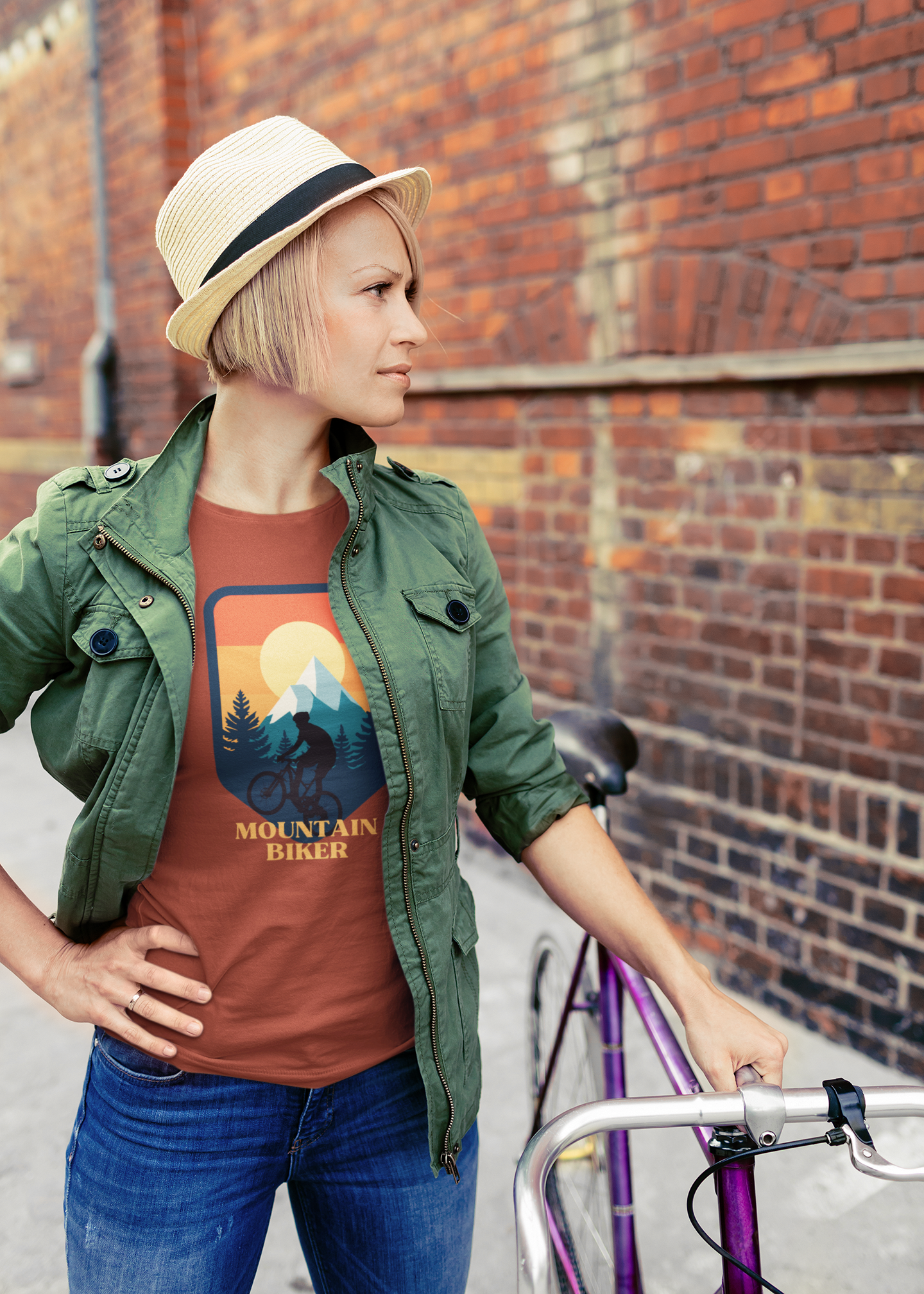 Unisex Mountain Biker T-Shirt