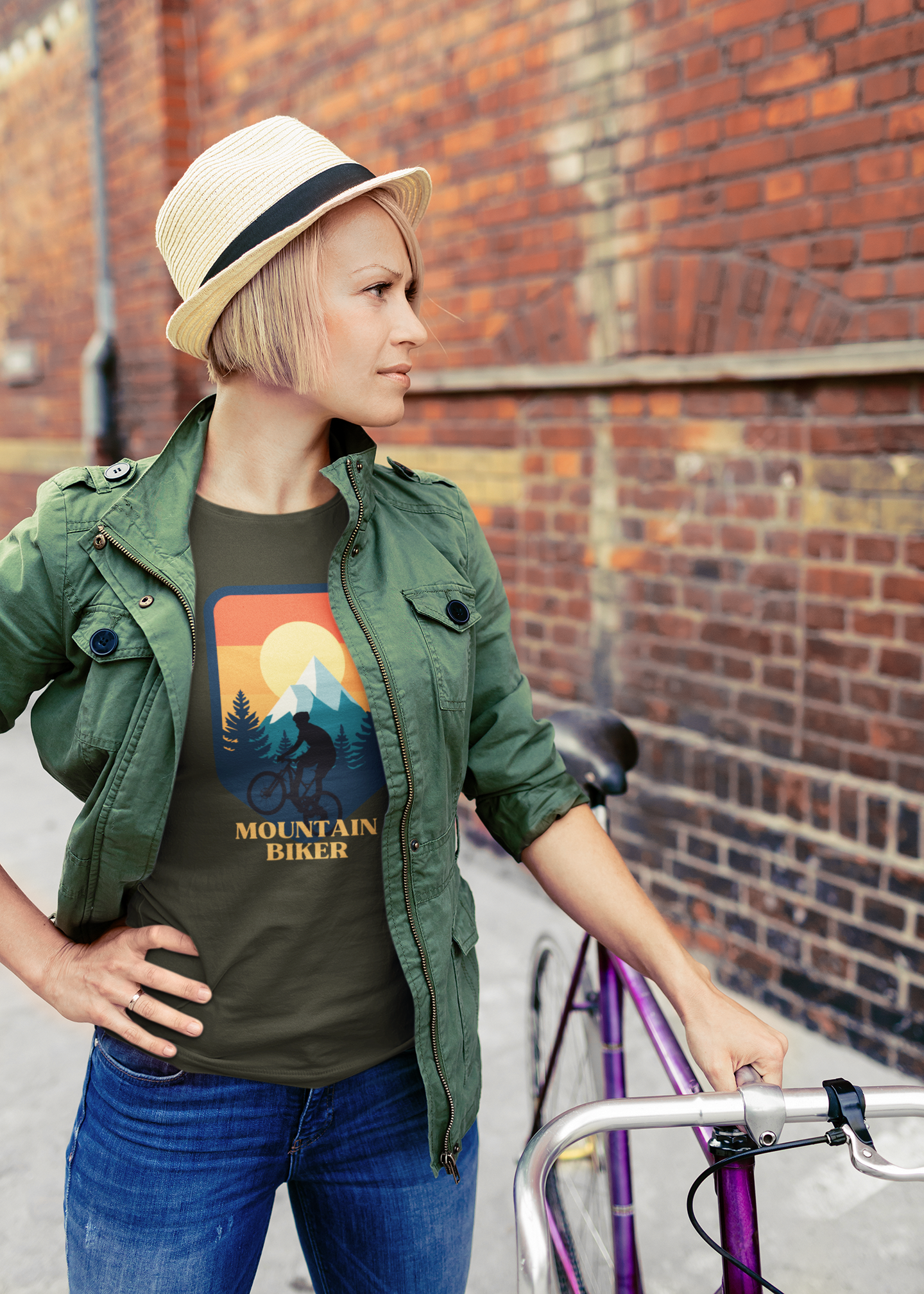 Unisex Mountain Biker T-Shirt