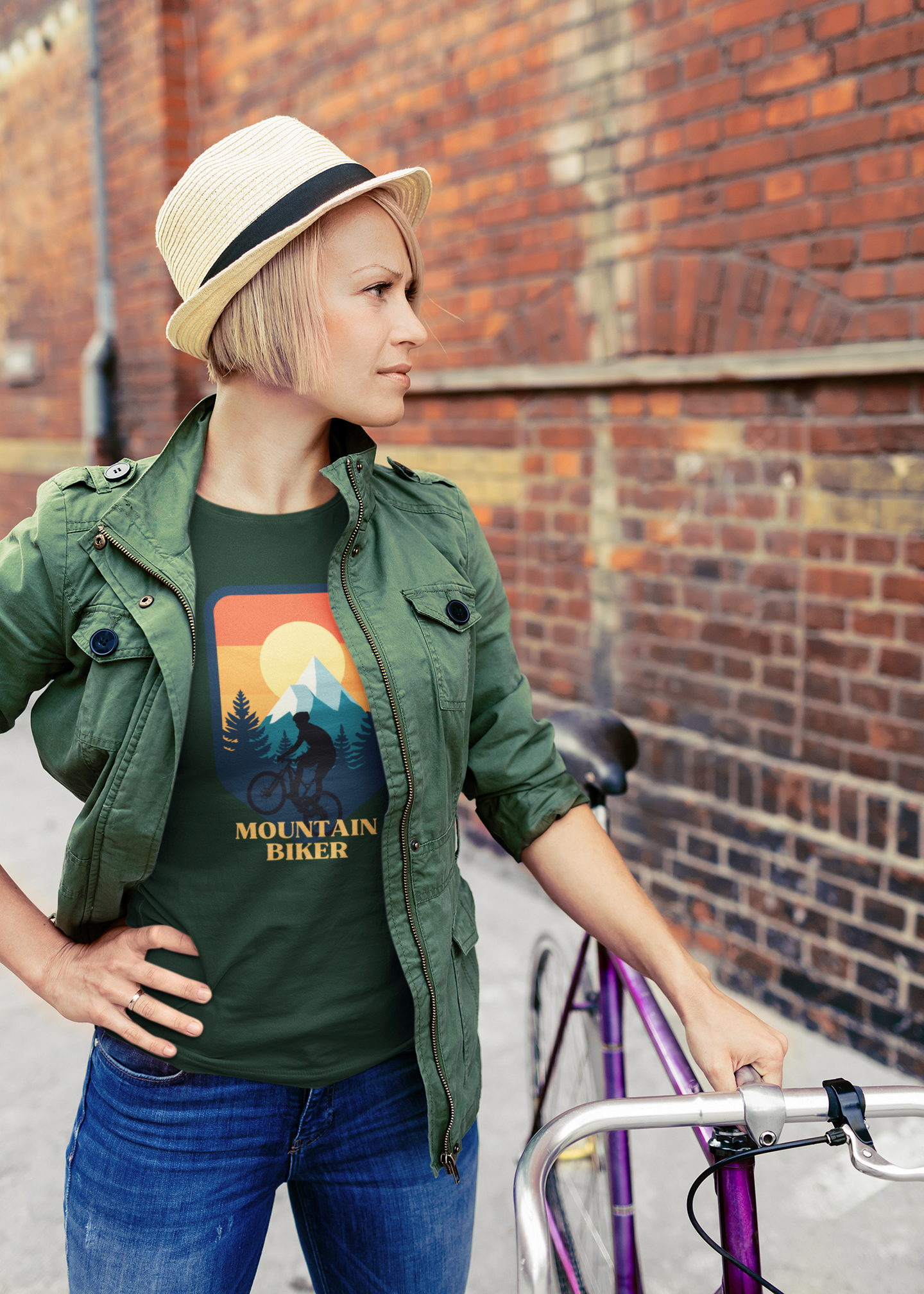 Unisex Mountain Biker T-Shirt