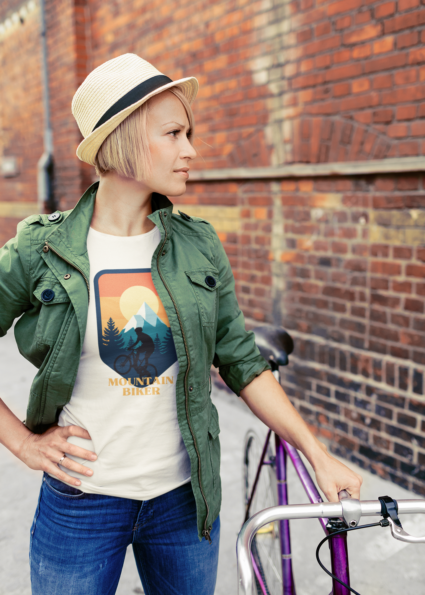 Unisex Mountain Biker T-Shirt