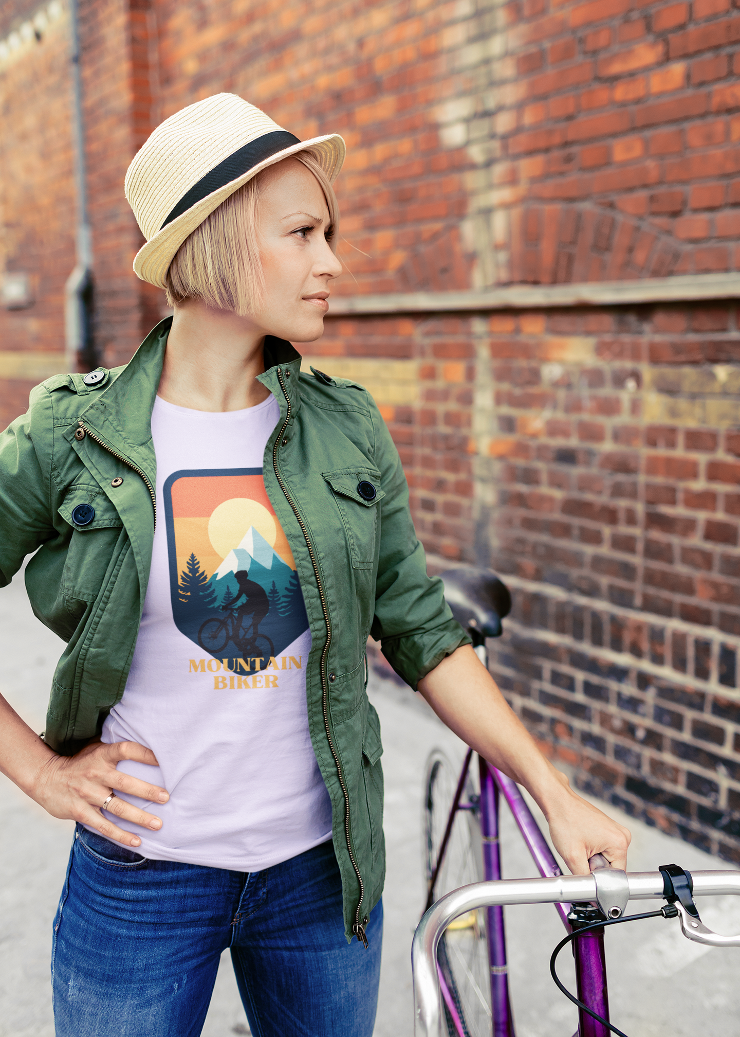 Unisex Mountain Biker T-Shirt