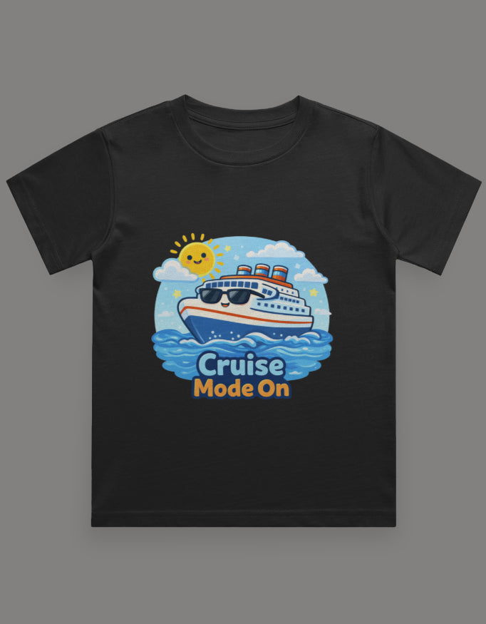Sea You On The Cruise Kids Cruise Vacation T Shirt Black Adventure Hiking Camping Camper Van Beach Cruise Vacation Road Trip Wildlife Safari Wanderlust Explorer Nature Lover Mountain Outdoor Adventure Travel Vacation Camping Campfire Graphic Quote T shirt