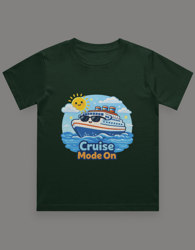 Sea You On The Cruise Kids Cruise Vacation T Shirt Bottle Green Adventure Hiking Camping Camper Van Beach Cruise Vacation Road Trip Wildlife Safari Wanderlust Explorer Nature Lover Mountain Outdoor Adventure Travel Vacation Camping Campfire Graphic Quote T shirt
