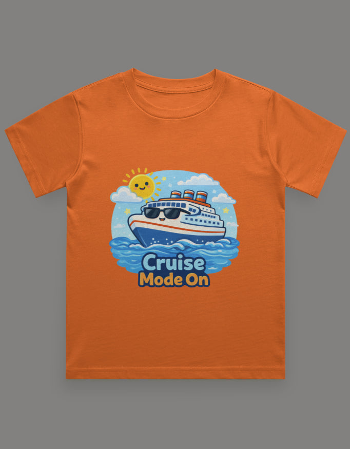 Sea You On The Cruise Kids Cruise Vacation T Shirt Orange Adventure Hiking Camping Camper Van Beach Cruise Vacation Road Trip Wildlife Safari Wanderlust Explorer Nature Lover Mountain Outdoor Adventure Travel Vacation Camping Campfire Graphic Quote T shirt