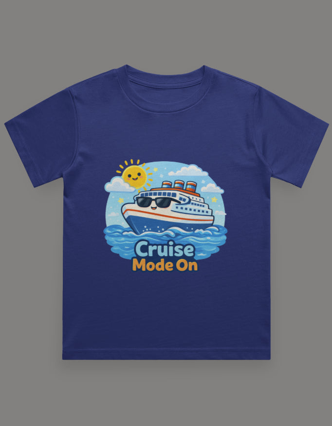 Sea You On The Cruise Kids Cruise Vacation T Shirt Royal Blue Adventure Hiking Camping Camper Van Beach Cruise Vacation Road Trip Wildlife Safari Wanderlust Explorer Nature Lover Mountain Outdoor Adventure Travel Vacation Camping Campfire Graphic Quote T shirt