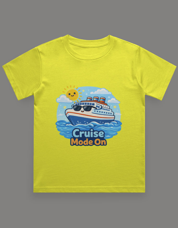 Sea You On The Cruise Kids Cruise Vacation T Shirt Yellow Adventure Hiking Camping Camper Van Beach Cruise Vacation Road Trip Wildlife Safari Wanderlust Explorer Nature Lover Mountain Outdoor Adventure Travel Vacation Camping Campfire Graphic Quote T shirt